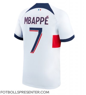Paris Saint-Germain Kylian Mbappe #7 Borta Matchtröja 2023-24 Kortärmad
